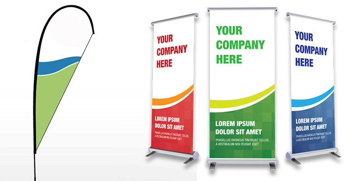 Pull up Banners and tear drops